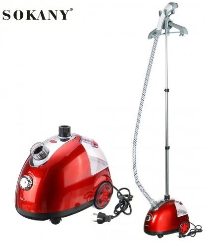 Sokany Vertical Garment Steaming Iron Stand For Clothes Hanger - Red.