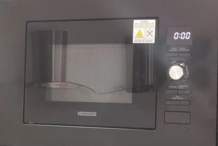 Newmatic 20L Built-in Microwave w/ Grill Function 20EPM, 900W - Black