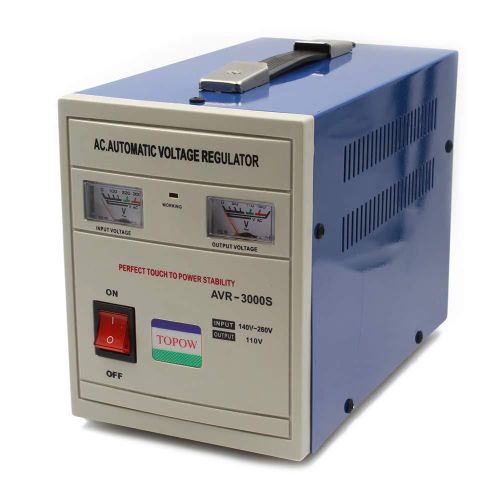 Star ST-2000A 2000Watts Multi-Function Automatic I.C.Powered Voltage Stabilizer Regulator Step Down 110/220 Voltage 50/60Hz Converter Transformer With Fuse Protection For Wind Generator