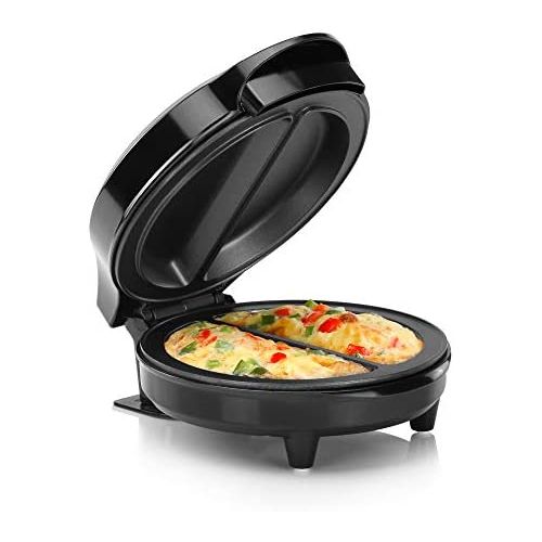 2 Section Stainless steel Non-Stick Omelet & Frittata Maker - Black