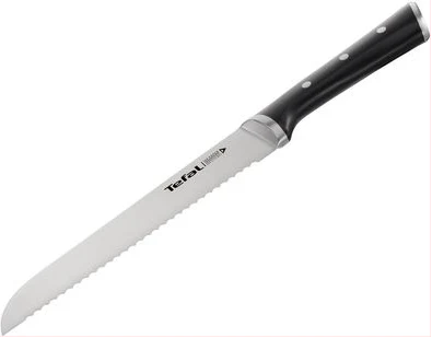 Tefal Ingenio Ice Force Bread Knife 20cms K2213414- Black