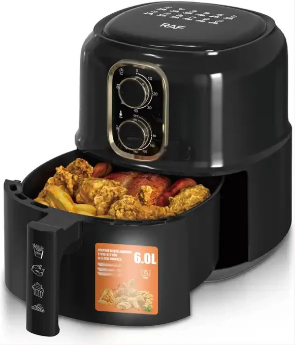 RAF 6L Air Fryer, Steam Hot Air Cooker Fryer Oil Free Smart Air Fryer R5361