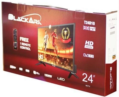 Black Ark 24" HD Digital TV With Inbuilt Free To Air Decoder - Black