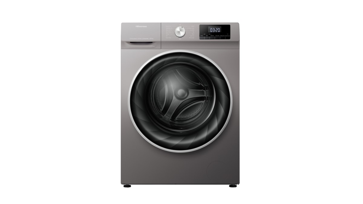 Hisense 8kg Washer And 5kg Dryer Washing Machine WDQY8014EVJMT; 1400rpm, 61-Litres Drum Volume, A+, - Grey (2YR WRTY)