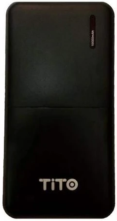 Tito Powerful Portable Power Bank 10000mAh - Black