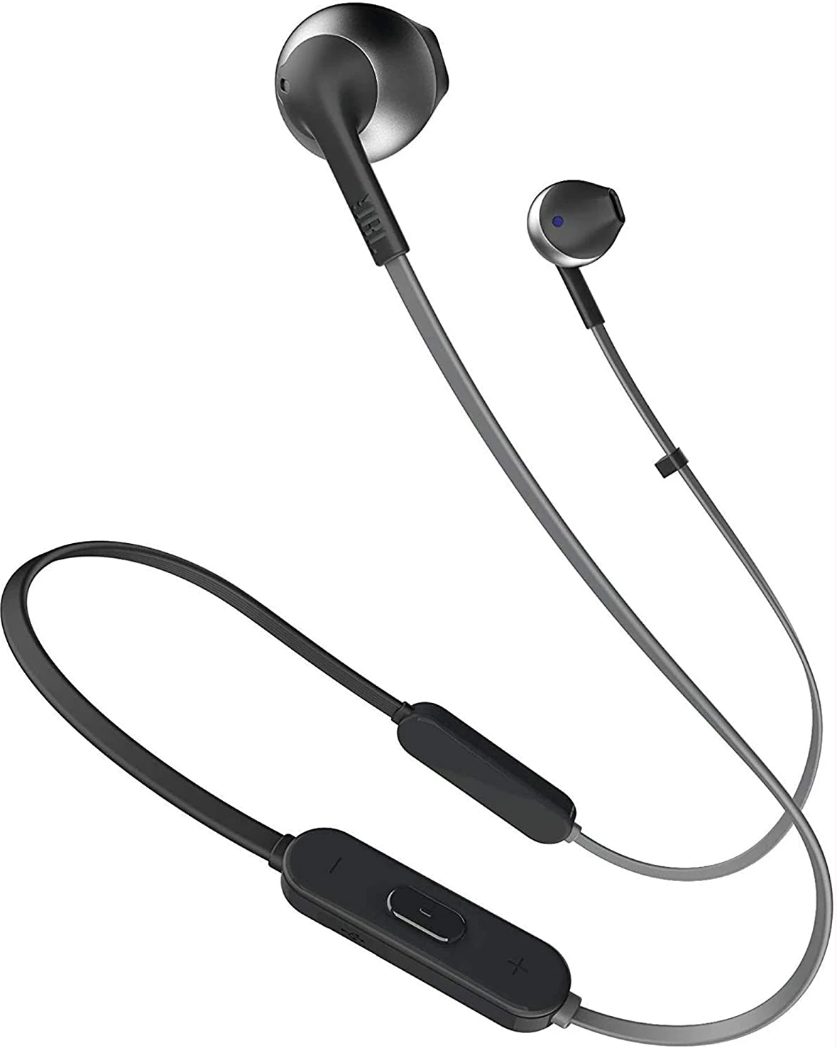 JBL T205BT by Harman Wireless Bluetooth in-Ear Neckband Headphones With Mic, JBL Pure Bass Sound, 6Hr Battery Life, Hands-Free Calls (Black)