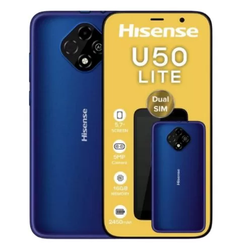 Hisense U50 Lite 5.7" 1GB RAM 16GB ROM 5MP 2450mAh - Nebula Blue