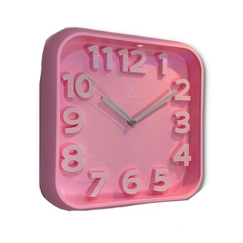 Wall Clock For Kitchen, Office, Bedroom, Living Room Decor-Pink