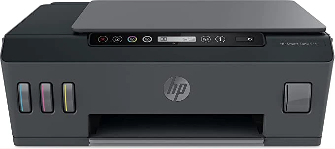 HP Smart Tank 515 Printer, All-in-One Wireless Ink Tank Colour Printer, High Capacity Tank (6000 Black and 8000 Colour) with Automatic Ink Sensor - Black