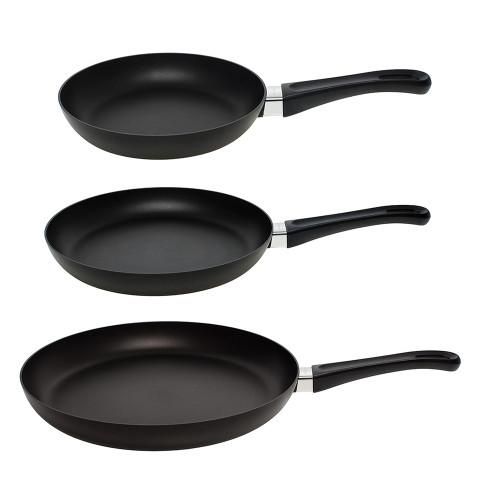 3 Pieces Of 20/24/28 cm Non-stick Fry Pan Set, Free of PFOA, Lead & Cadmium Coating, Induction Cooktop Ready, Stay-cool Handle, Even Heat Dishwasher Safe