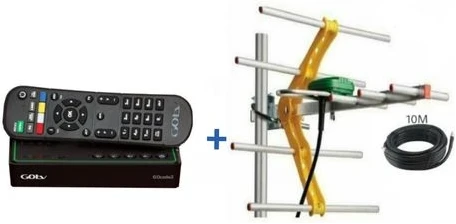 Gotv Full Package Decoder + Antenna  - Black