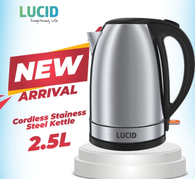 Lucid Stainless Steel Kettle 2.5L
