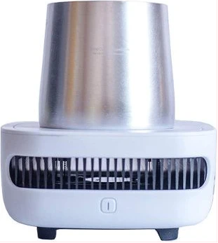 Instant Beverage Fast Heating Cup Cooler Smart Holder USB Refrigerator- Silver