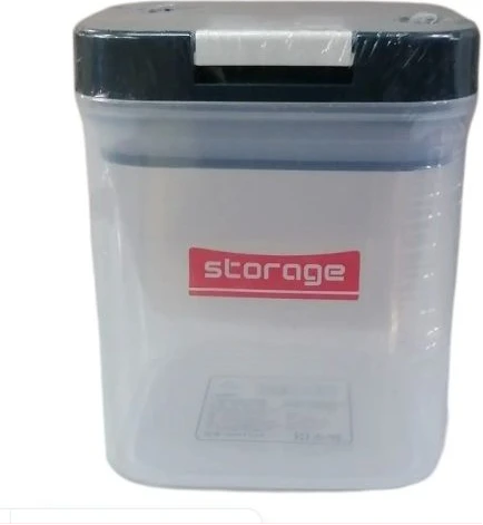 730ml Square Plastic Transparent Storage Box Tin Containers Organizer - Clear