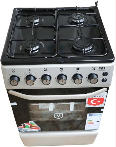 Yes YS-5540GTB 50cmX50cm 4 Gas Burner Cooker - Silver