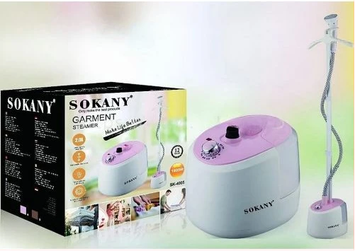 Sokany Vertical Garment Steamer Water Capacity 2.0L Electric Pump 2.0Bar 1800W- White.