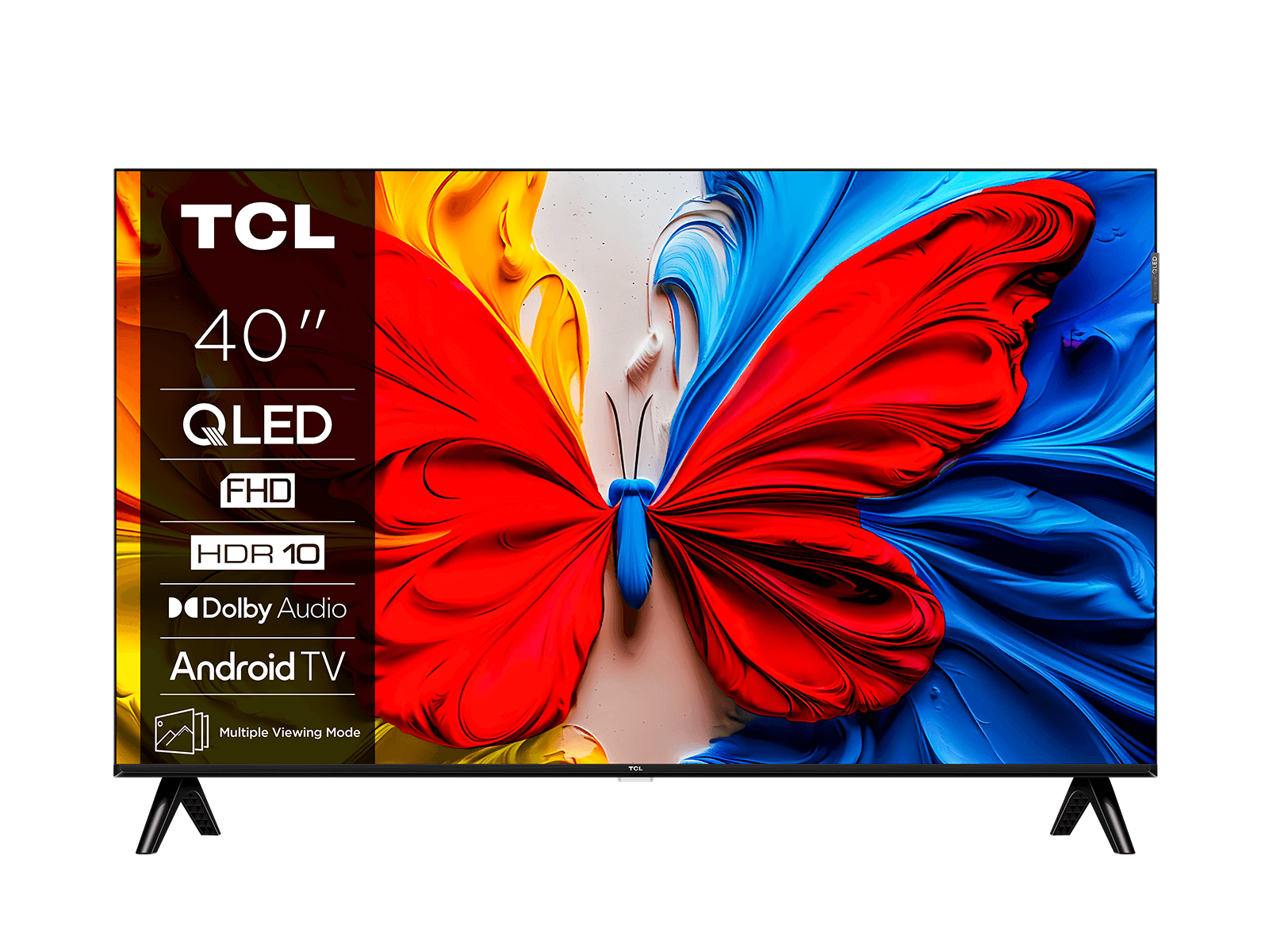 TCL 40 Inch Smart TV QLED HDR 10 Google TV 40S5K, Full HD, Dolby Audio, Game Mode, Multiple Eye Care with Slim Design (2025 Model), Youtube, Netflix, Prime Video, Chromecast Built-in, Free To Air Deco