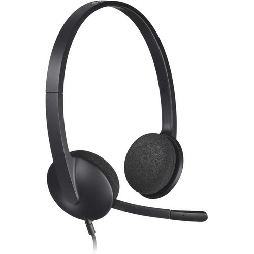Logitech USB Computer Headset H340 - Stereo USB - Wired - 20 Hz - 20 kHz - Over-The-Head- Black