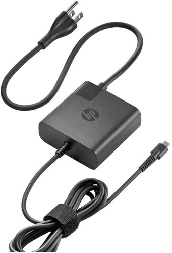 HP Type-C Laptop Charger AC Adapter USB Type- C 65W - Black