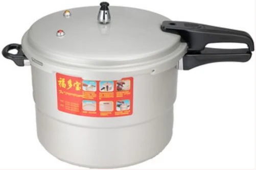 28CM 11L Aluminum Pressure Cooker With Steamer - Silver