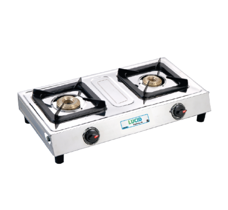 Lucid 2 Gas Stoves Stainless Steel Supreme