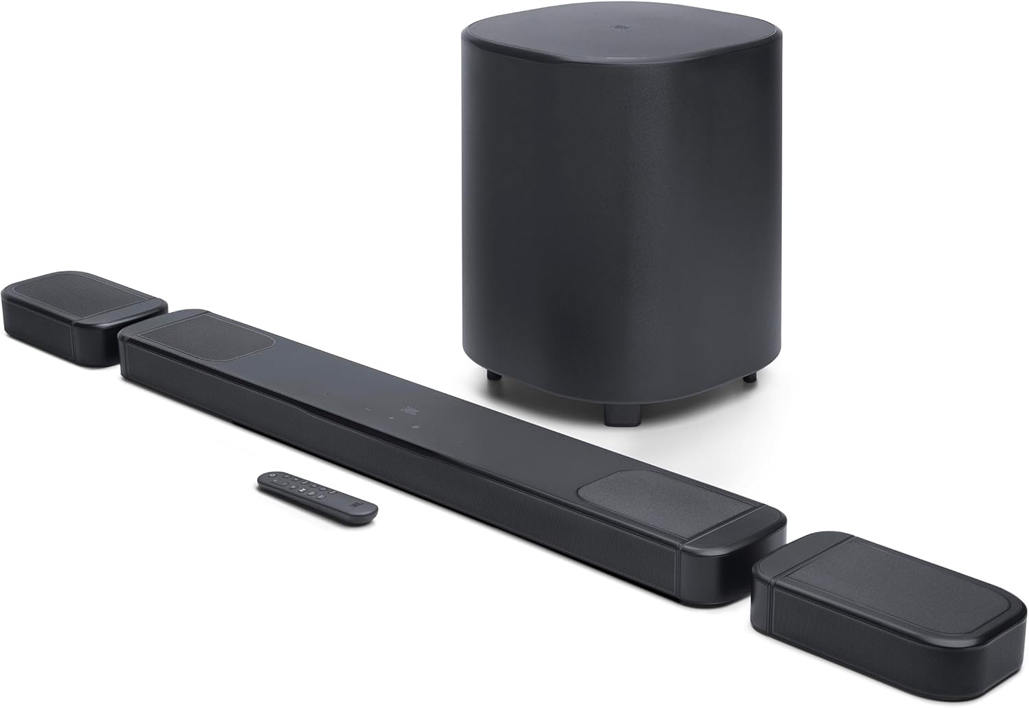JBL Bar 1000MK2 - 7.1.4 Channel soundbar System with Detachable Surround Speakers, MultiBeam 3.0™, Dolby Atmos® and DTS:X®, 480W RMS with 10" Sub & Works with Voice Assistant-Enabled Speakers (Black)