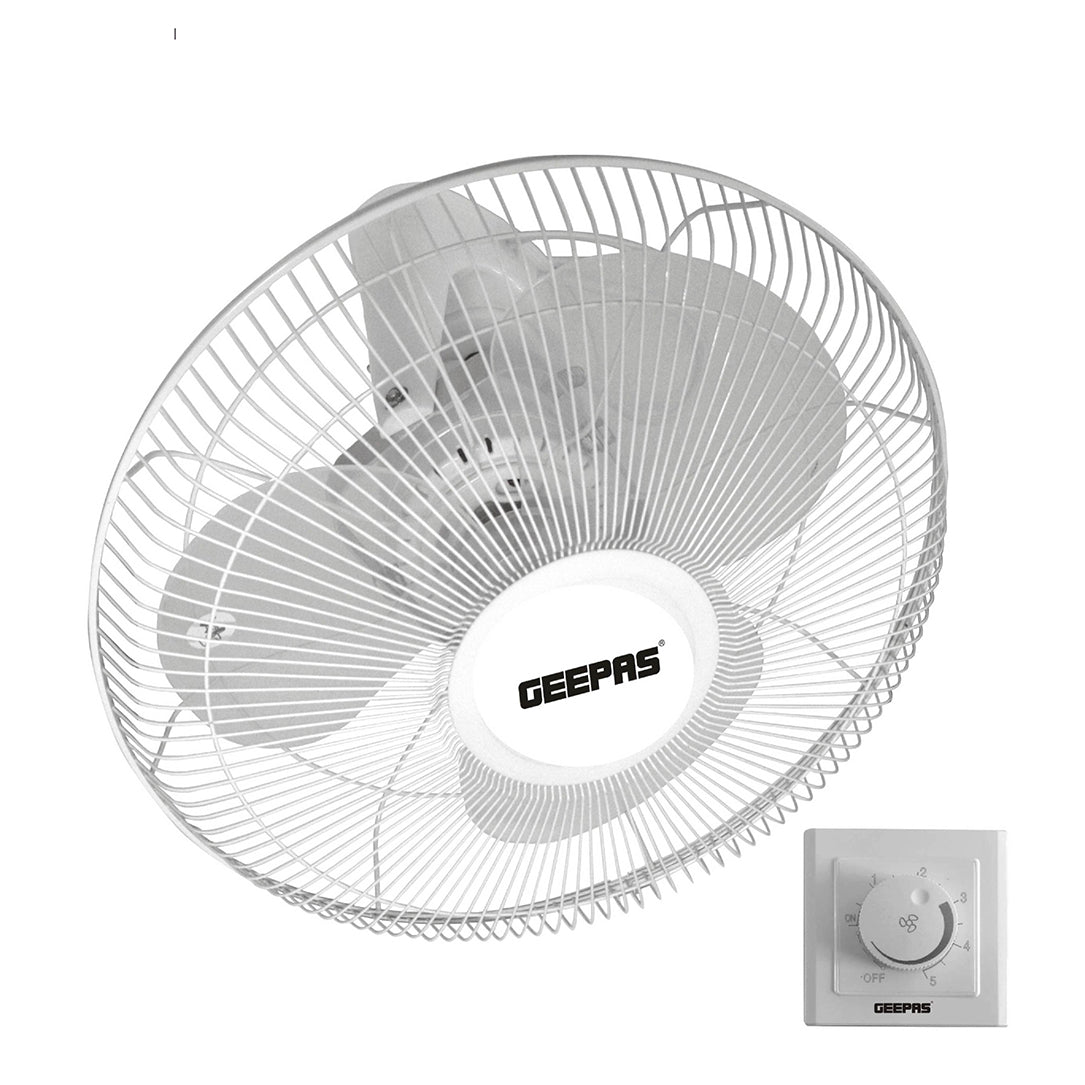 Geepas 16" Orbit Fan - Wide Oscilation, Speed Controller with 3 Leaf ABS Blades with Metal Grill, Ideal for Office, Bedroom, Study Room, Living Room & more