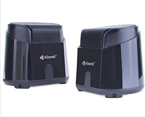 Kisonli K500 Mini Speaker with USB Input For Computer - Black