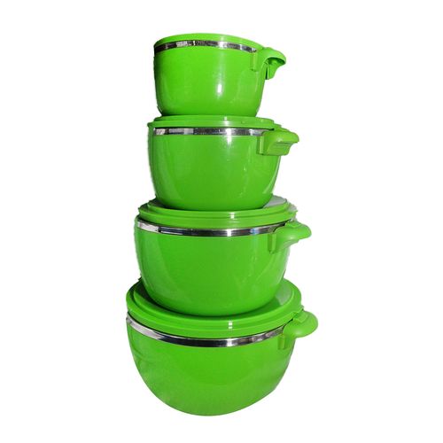 4pc Hot Pot/ Serving Dishes, Green