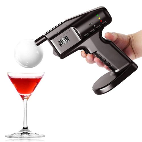 Smoking Gun Cocktail Smoker Kit With Bubble Liquid & Essential Oil &2 Light, Handheld Smoked Bubble Gun, Smoke Infuser Molecular Cuisine Cold Throawer Cookies Hubble Bar With 5-Flavour Aroma Liquid Fo