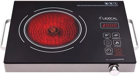 Electric Infrared Cooker Stove Hot Plate Portable Single Burner, Black