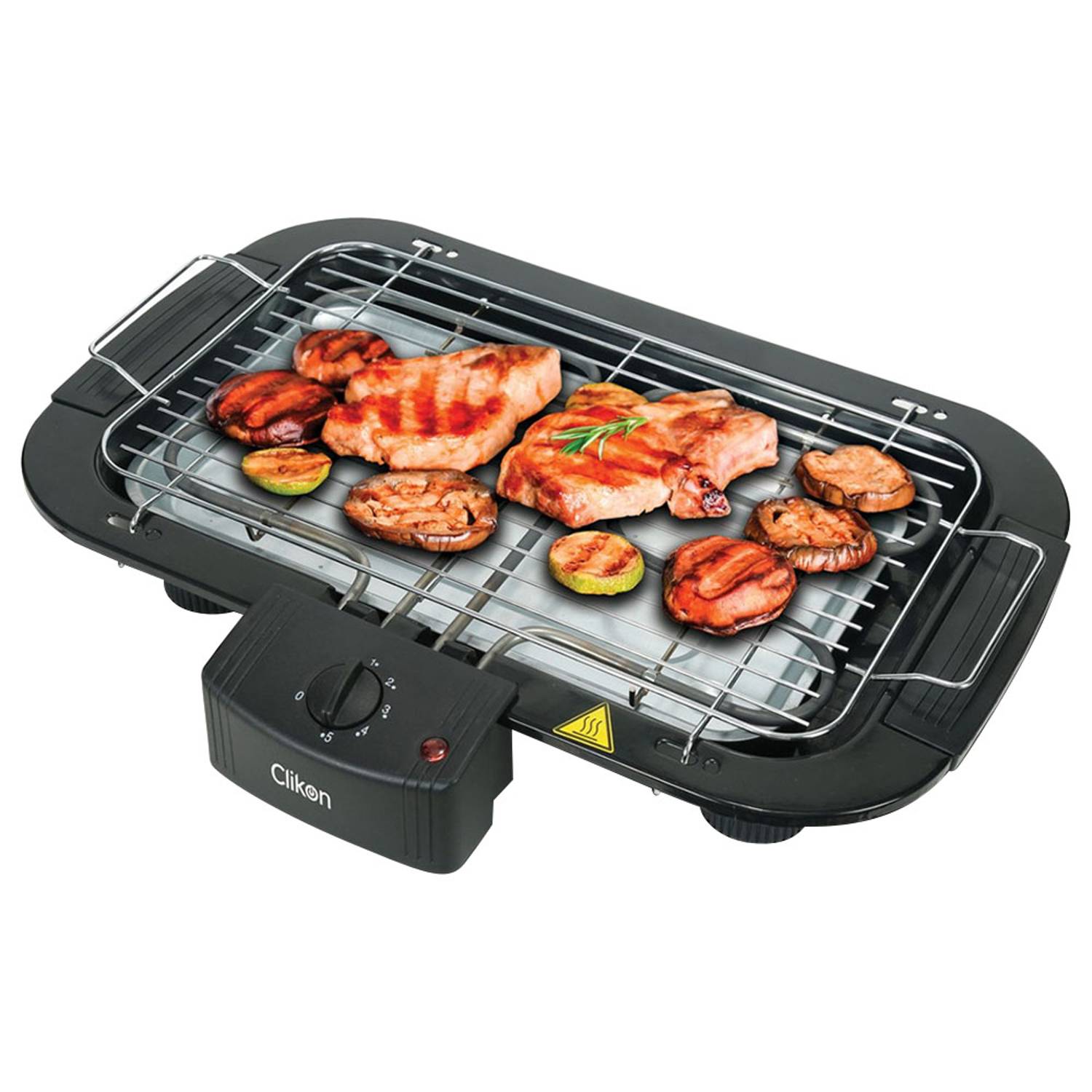 Clikon Electric Barbecue Grill CK2471, 2000W, Removable Heating Element, Adjustable Thermostat
