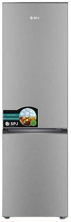 SPJ 399 Litres Combo Double Door Bottom Freezer Fridge - Silver
