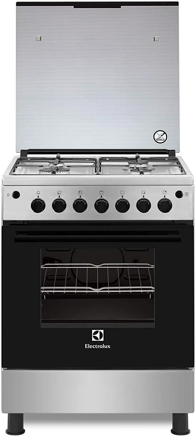 Electrolux Full Gas Cooker 60x60cm EKG6000G6Y; With Gas Oven & Grill - Silver