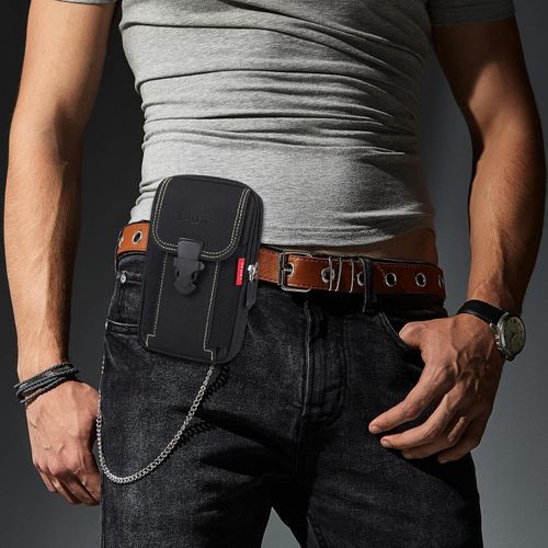 Tactical Molle Pouch Phone Belt Bag, Waist Belt Bag with Cell Phone Holster, Premium Material Multi-pockets, Universal Fit For All Standard Mobile Phones EDC Pouch for Sports, Hiking, Camping,Travelin