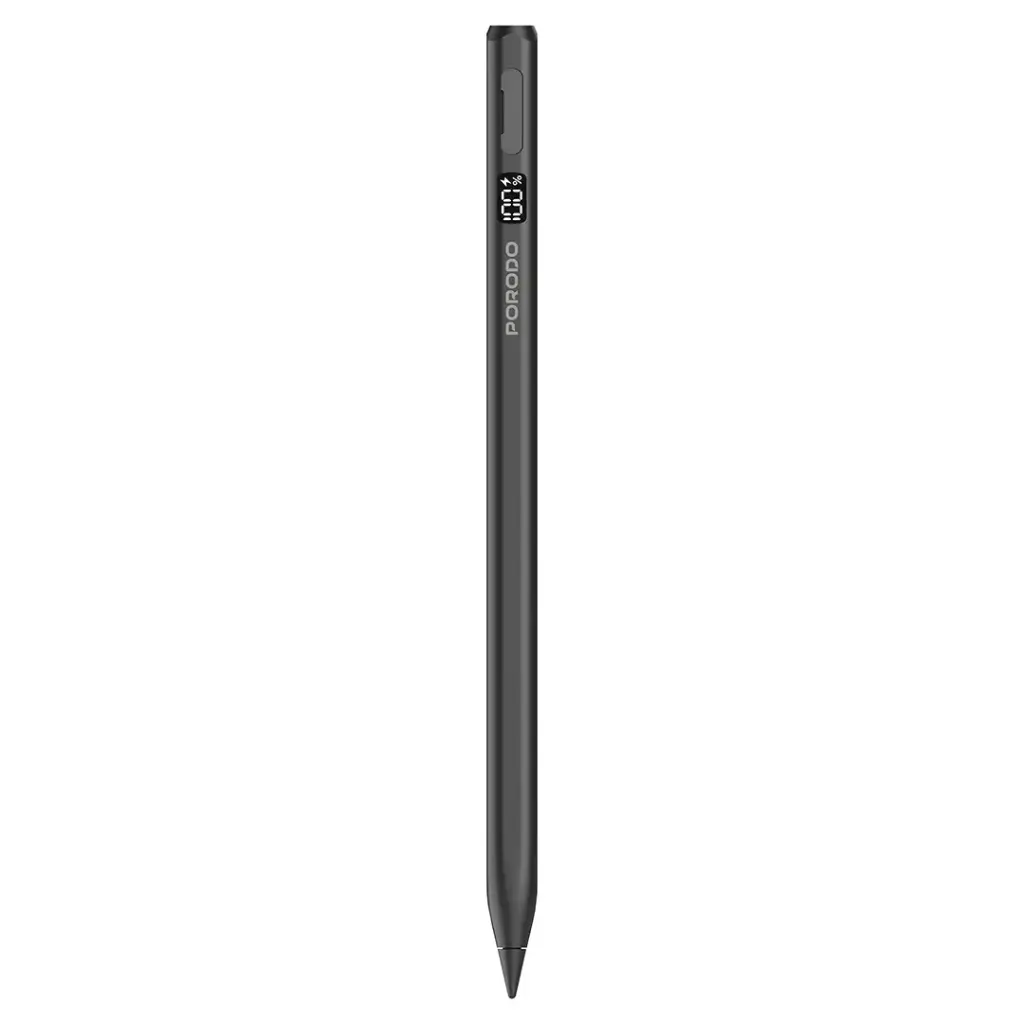 Porodo Smart Stylus Pen for Apple iPad (2018-2025), Magnetic Pencil with Palm Rejection and Tilt Sensitivity for Precision Drawing, Writing, and Note-Taking on iPad Pro/Air/Mini - White