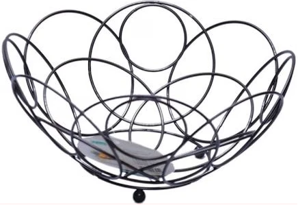 Light Metal Fruit Basket - Brown