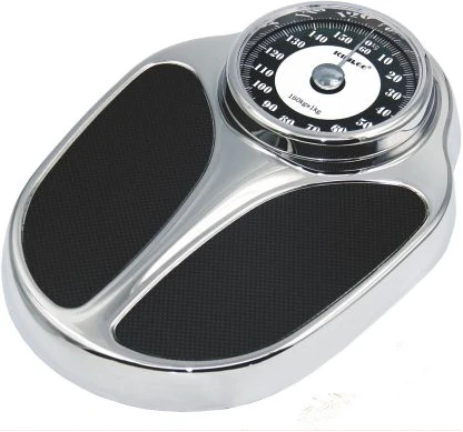 Kinlee Personal Health Body Weight Bathroom & Mechanical Weighing Scale, Black