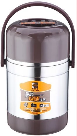 Steel Food Flask, Lunch Box 2 Litres - Silver