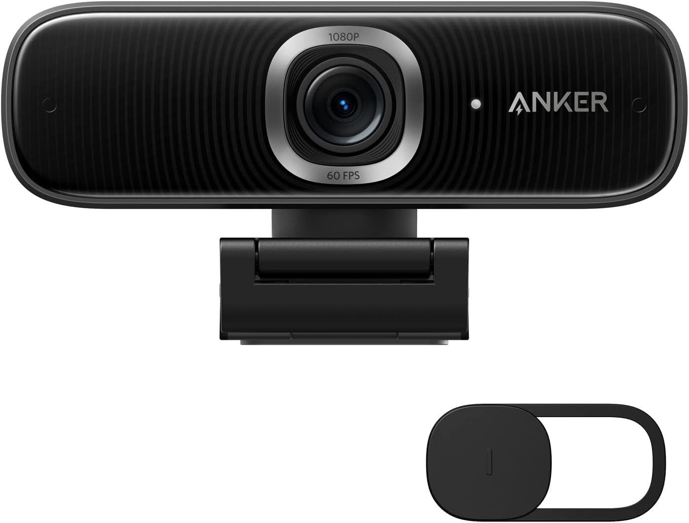Anker USB Webcam with Microphone for PC, PowerConf C300 Smart Full HD 1080p Webcam, Noise-Cancelling, AI-Powered Framing & Autofocus, Adjustable FoV, HDR, 60 FPS, Low-Light Correction, Zoom Certified