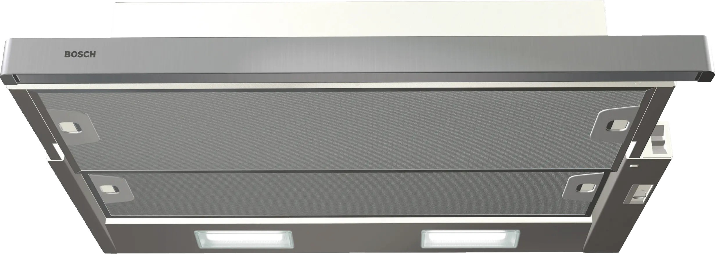 Bosch Series 2 Telescopic Cooker Hood 60cm, 305 m³/h Extraction, Silver Metallic Built‑In DFT63CA50M