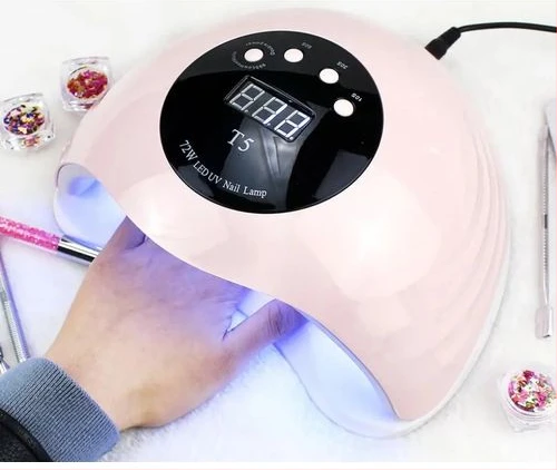 UV Lamp LED Nail Polish Dryer Lamp Gel Machine For Manicure & Pedicure With Infrared Sensor -Pink