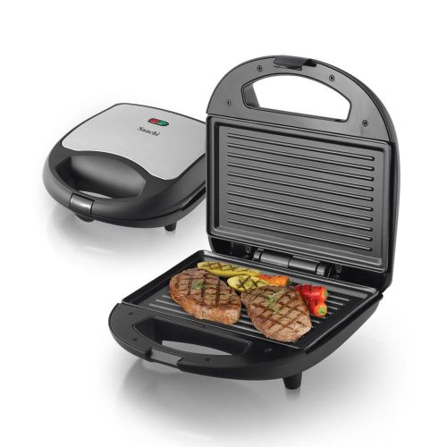 Saachi 2 Slice Sandwich Maker/Grill NL-SM-4659-BK with an Automatic Thermostat