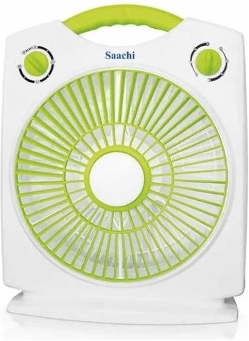 Saachi 10-Inch Box Table Fan NL-FN-1771B-BL - Green, White