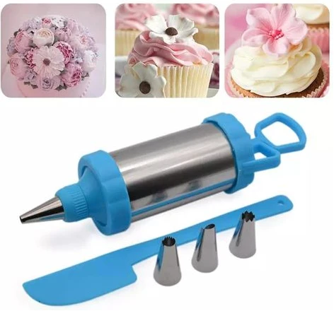 5 Pieces Cake Decorating Tool With Spatula/Blue