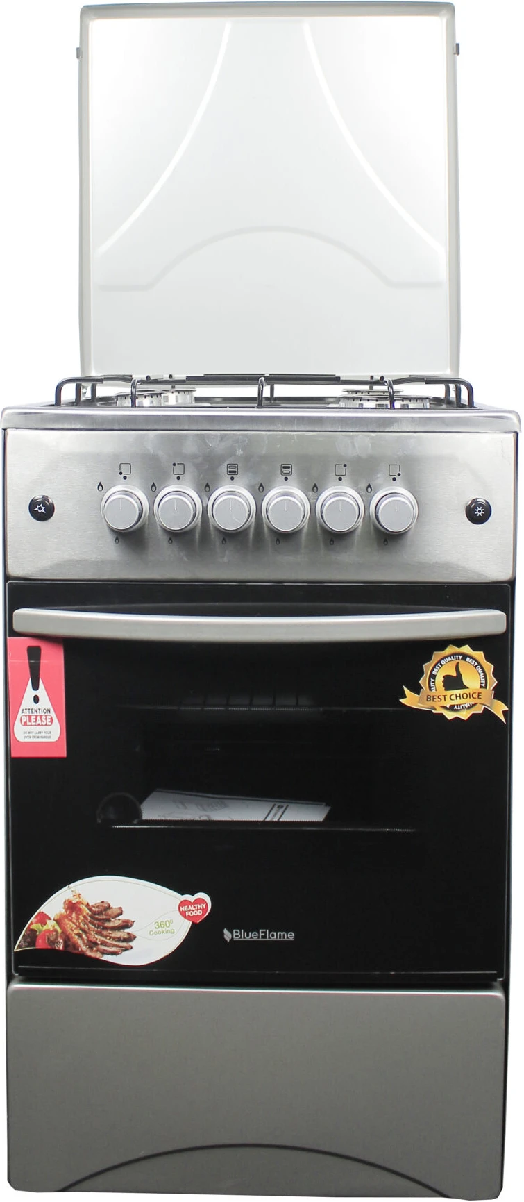 Blueflame Full Gas Cooker C5040G – I 50cm by 50 cm, Gas Oven, Automatic Ignition - Inox