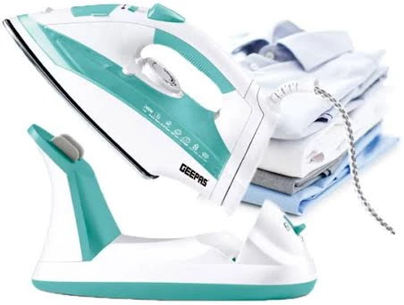 GEEPAS Steam Iron, GSI24015 - Green/White
