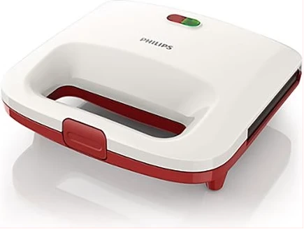 Phillips HD 2393 Daily Collection Sandwich Maker, 820 Watts - Red, White