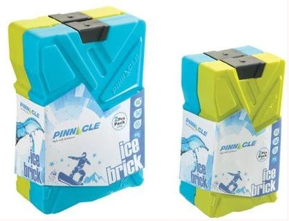 Pinnacle 2 Pack Cooler Ice Packs Brick Freezer Block 600 ml Reusable for Cooler Boxes Lunch Bags Baby Milk Bag- Multi-colcr