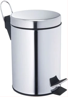 Stainless Waste Bin ( pedal dust bin) 20 Litres - Silver